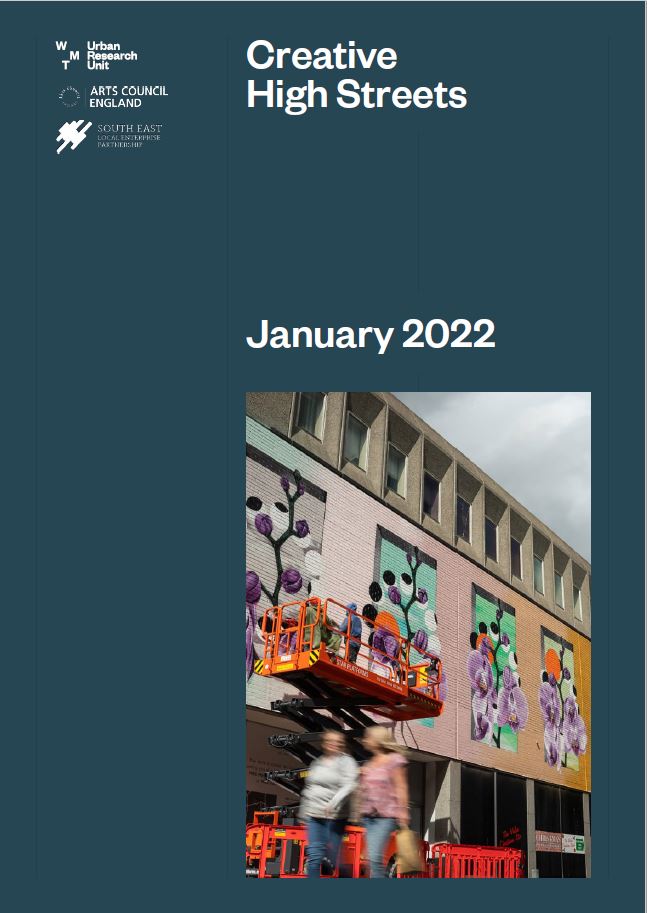 An image of the front cover of the Creative High Streets report